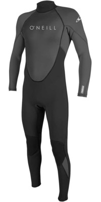 2025 O'Neill Mens Reactor II 3/2mm Back Zip Wetsuit 5040 - Black / Graphite